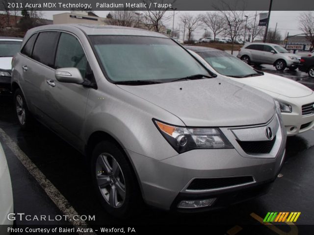 2011 Acura MDX Technology in Palladium Metallic