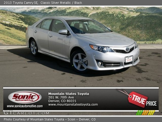 2013 Toyota Camry SE in Classic Silver Metallic