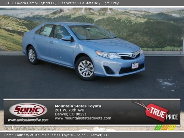 2013 Toyota Camry Hybrid LE in Clearwater Blue Metallic