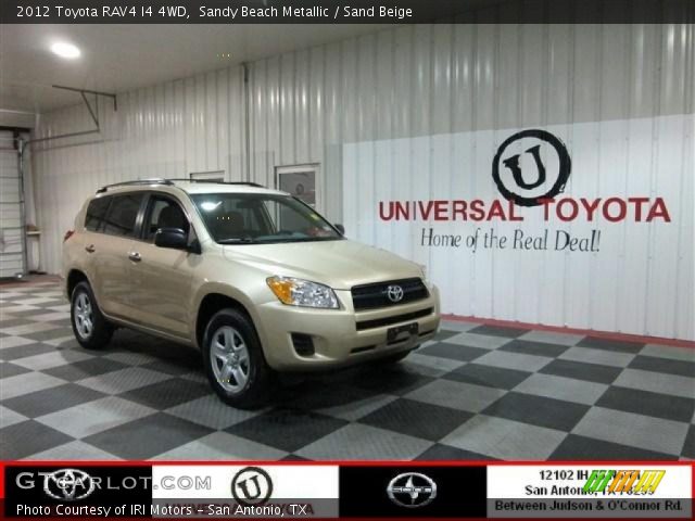 2012 Toyota RAV4 I4 4WD in Sandy Beach Metallic