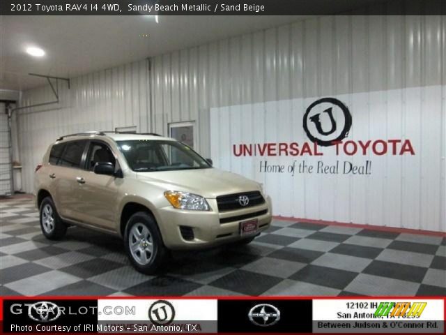 2012 Toyota RAV4 I4 4WD in Sandy Beach Metallic