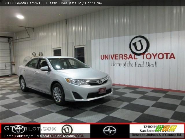 2012 Toyota Camry LE in Classic Silver Metallic