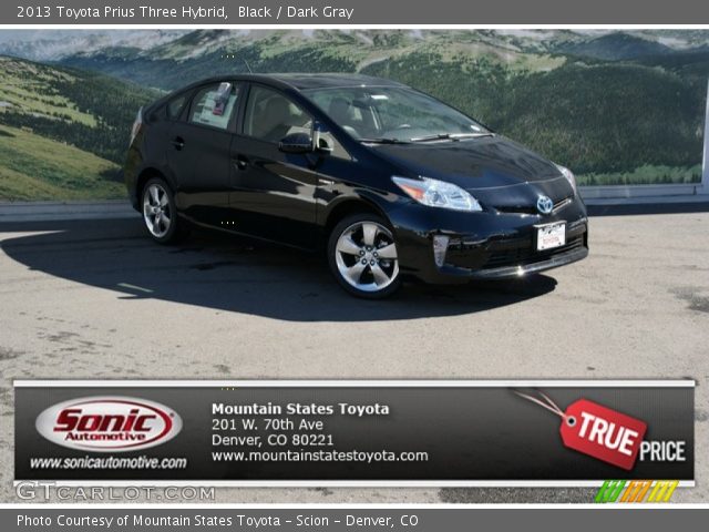 2013 Toyota Prius Three Hybrid in Black