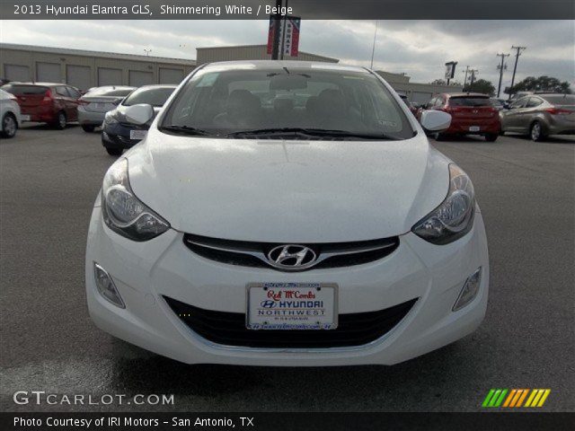 2013 Hyundai Elantra GLS in Shimmering White
