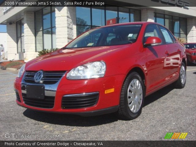 2008 Volkswagen Jetta S Sedan in Salsa Red