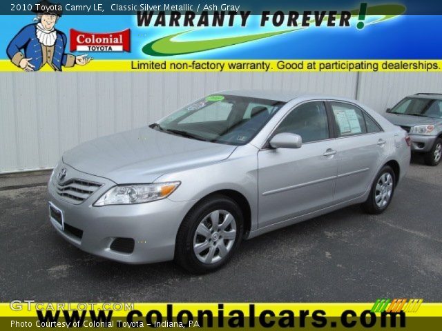 2010 Toyota Camry LE in Classic Silver Metallic
