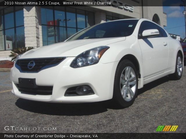 Winter Frost White 2010 Nissan Altima 2 5 S Coupe