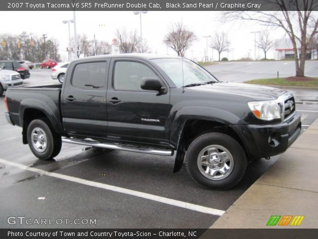 2007 Toyota Tacoma V6 SR5 PreRunner Double Cab in Black Sand Pearl