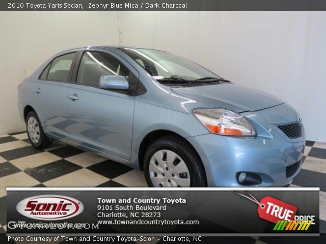 2010 Toyota Yaris Sedan in Zephyr Blue Mica