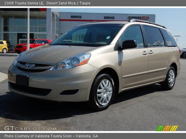 2008 Toyota Sienna LE in Desert Sand Mica