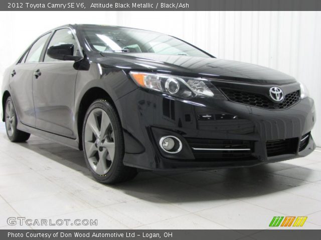 2012 Toyota Camry SE V6 in Attitude Black Metallic