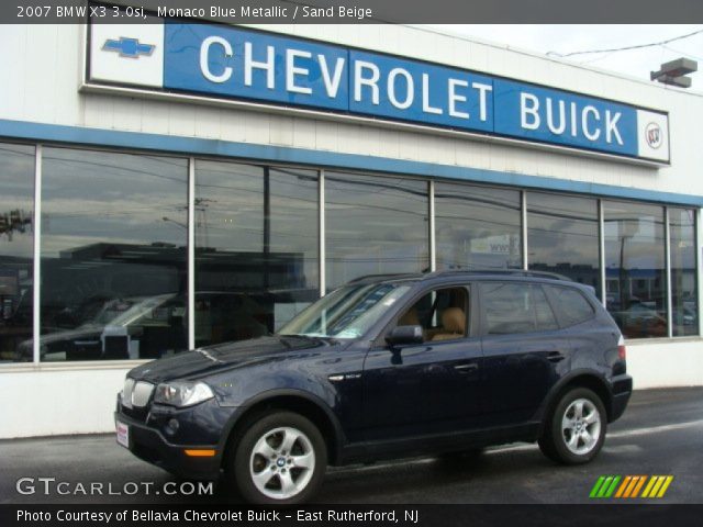 2007 BMW X3 3.0si in Monaco Blue Metallic