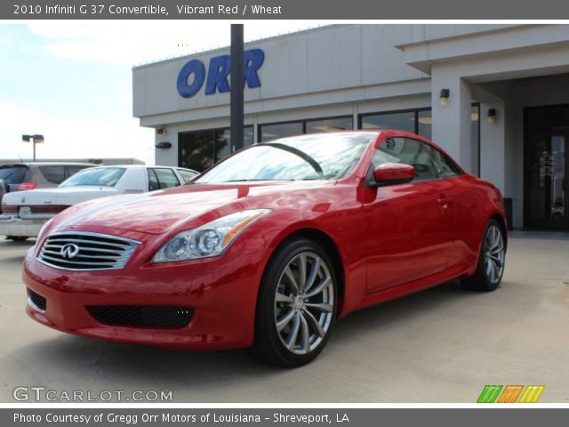 2010 Infiniti G 37 Convertible in Vibrant Red