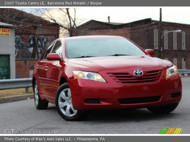 2007 Toyota Camry LE in Barcelona Red Metallic