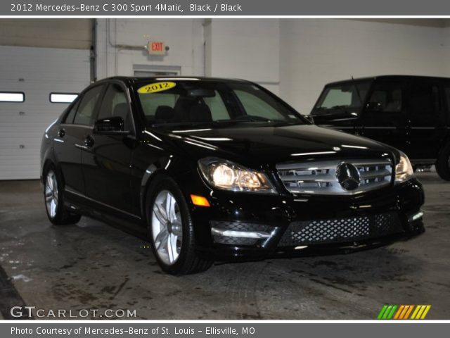 2012 Mercedes-Benz C 300 Sport 4Matic in Black