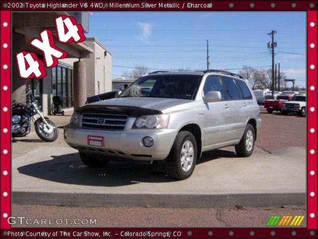 2002 Toyota Highlander V6 4WD in Millennium Silver Metallic