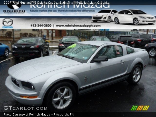 2007 Ford Mustang V6 Deluxe Coupe in Satin Silver Metallic