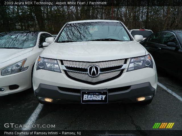 2009 Acura MDX Technology in Aspen White Pearl