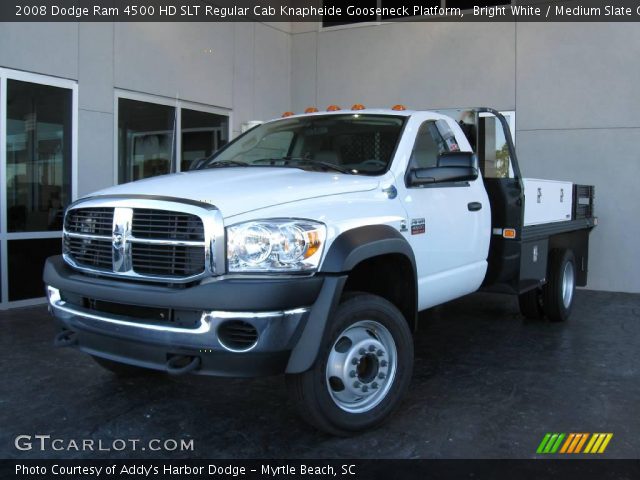 2008 Dodge Ram 4500 HD SLT Regular Cab Knapheide Gooseneck Platform in Bright White