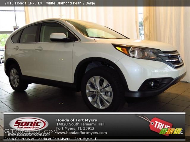 2013 Honda CR-V EX in White Diamond Pearl