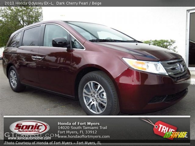 2013 Honda Odyssey EX-L in Dark Cherry Pearl