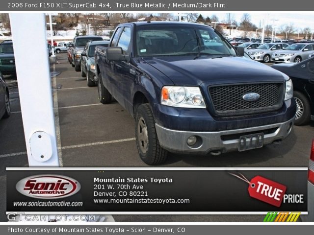 2006 Ford F150 XLT SuperCab 4x4 in True Blue Metallic