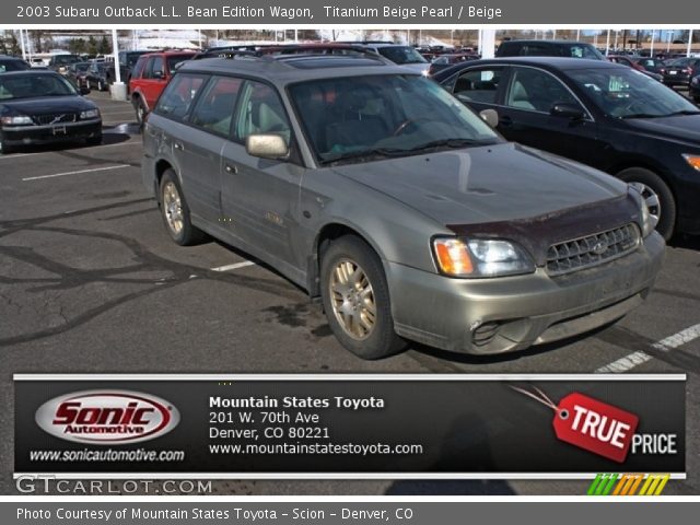 2003 Subaru Outback L.L. Bean Edition Wagon in Titanium Beige Pearl