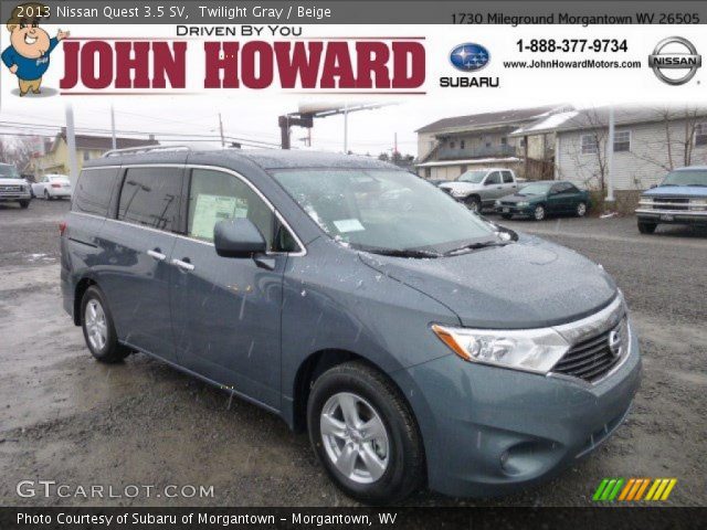 2013 Nissan Quest 3.5 SV in Twilight Gray