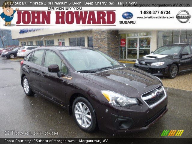 2013 Subaru Impreza 2.0i Premium 5 Door in Deep Cherry Red Pearl