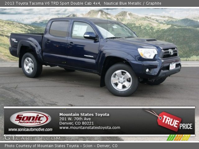 2013 Toyota Tacoma V6 TRD Sport Double Cab 4x4 in Nautical Blue Metallic