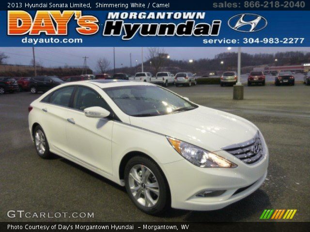 2013 Hyundai Sonata Limited in Shimmering White