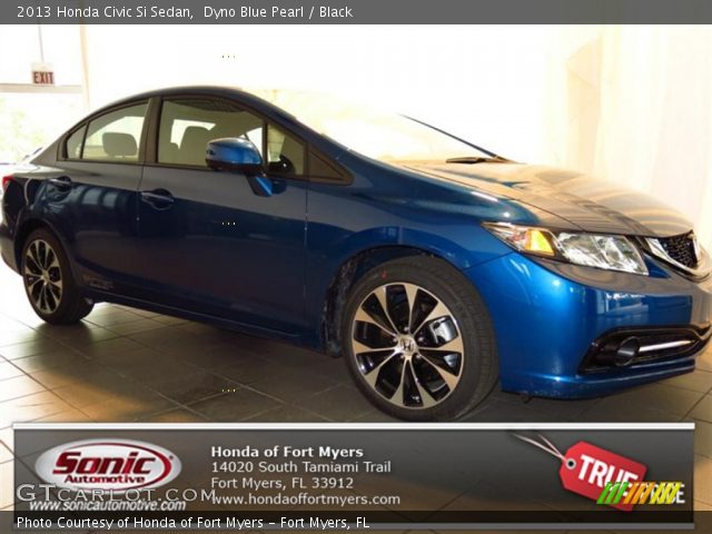 2013 Honda Civic Si Sedan in Dyno Blue Pearl