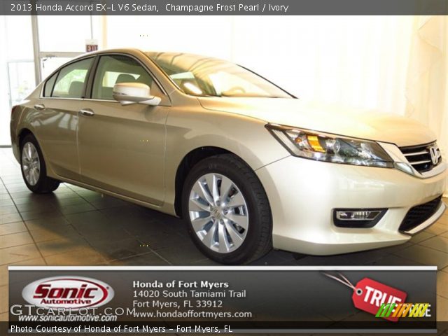 2013 Honda Accord EX-L V6 Sedan in Champagne Frost Pearl