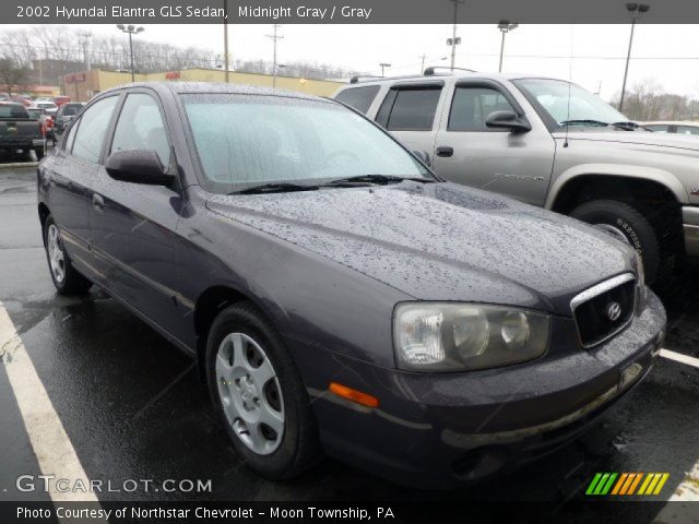 2002 Hyundai Elantra GLS Sedan in Midnight Gray
