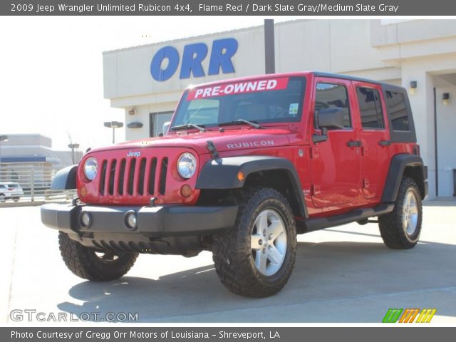 2009 Jeep Wrangler Unlimited Rubicon 4x4 in Flame Red