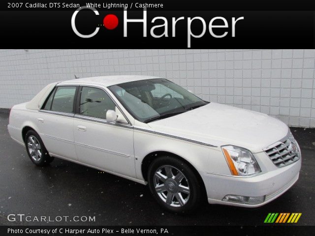 2007 Cadillac DTS Sedan in White Lightning