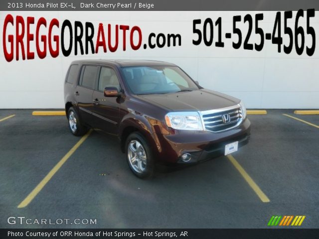 2013 Honda Pilot EX-L in Dark Cherry Pearl
