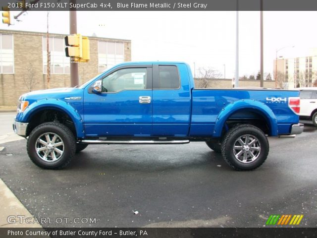 2013 Ford F150 XLT SuperCab 4x4 in Blue Flame Metallic
