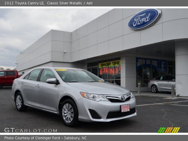 2012 Toyota Camry LE in Classic Silver Metallic