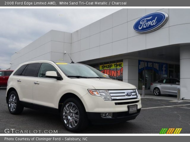 2008 Ford Edge Limited AWD in White Sand Tri-Coat Metallic