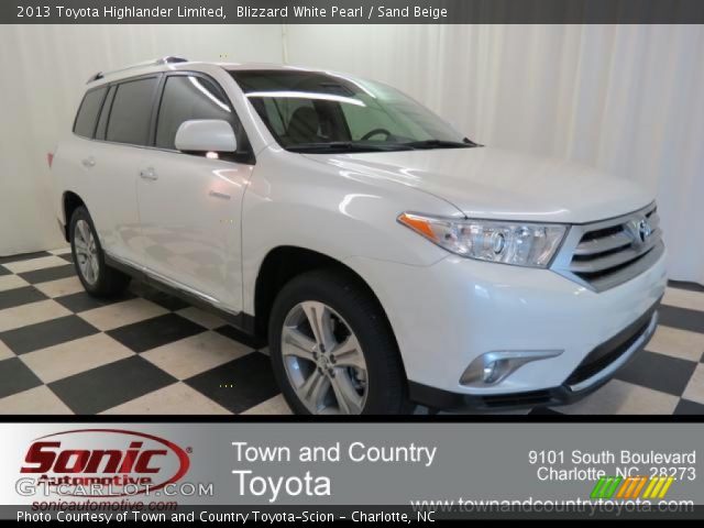 2013 Toyota Highlander Limited in Blizzard White Pearl