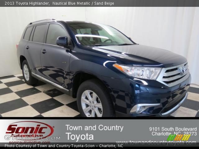 2013 Toyota Highlander  in Nautical Blue Metallic