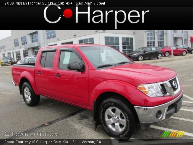 2009 Nissan Frontier SE Crew Cab 4x4 in Red Alert