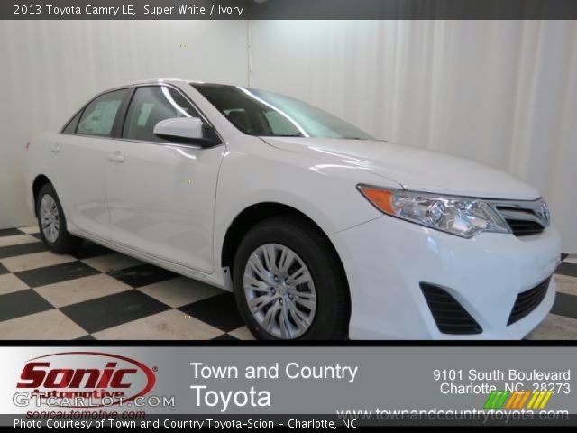 2013 Toyota Camry LE in Super White