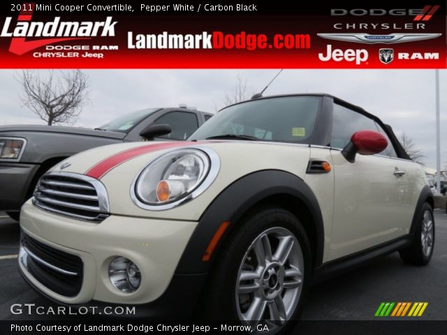 2011 Mini Cooper Convertible in Pepper White