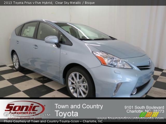 2013 Toyota Prius v Five Hybrid in Clear Sky Metallic