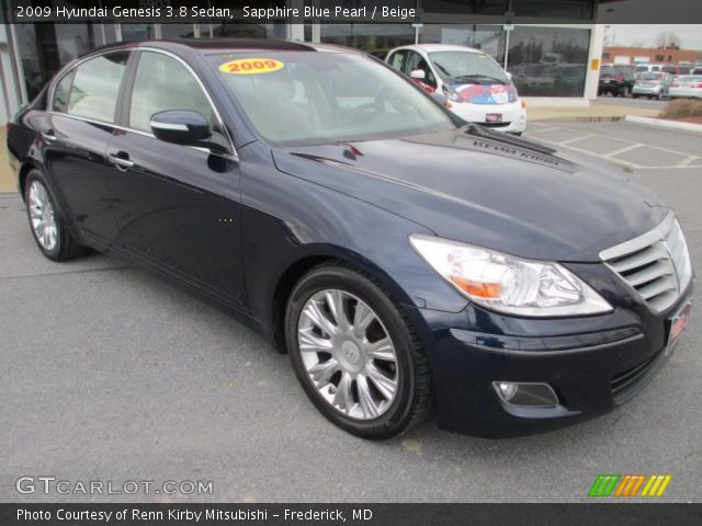 2009 Hyundai Genesis 3.8 Sedan in Sapphire Blue Pearl
