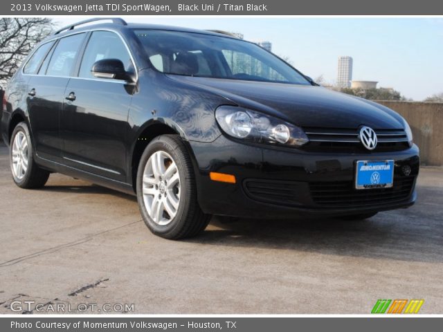 2013 Volkswagen Jetta TDI SportWagen in Black Uni