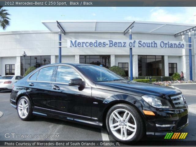 2012 Mercedes-Benz C 250 Sport in Black