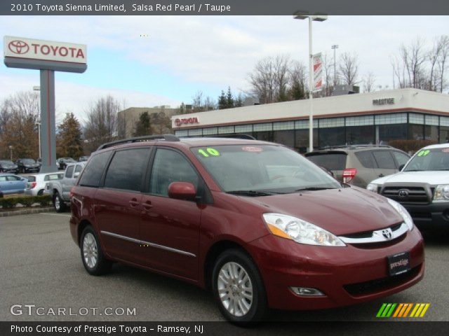 2010 Toyota Sienna Limited in Salsa Red Pearl